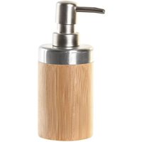 Set de bathroom Silver & Natural, de bamboo (2 Stück) (7 x 7 x 17 Zentimeter) - Dkd Home Decor von DKD HOME DECOR