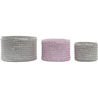Set of Grau Rosa Polypropylen Körbe 27 x 27 x 17 cm - Brand ean: 8424001923359 - Dkd Home Decor Set of Grau Rosa Polypropylen Körbe 27 x 27 x 17 cm - Brand ean: 8424001923359 - Dkd Home Decor von DKD HOME DECOR