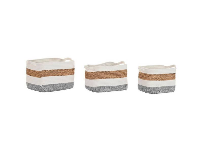 DKD Home Decor Aufbewahrungsbox Dkd home decor Korb-Set DKD Home Decor Baumwolle Weiß Naturfaser 36 x DKD Home Decor Aufbewahrungsbox Dkd home decor Korb-Set DKD Home Decor Baumwolle Weiß Naturfaser 36 x von DKD Home Decor