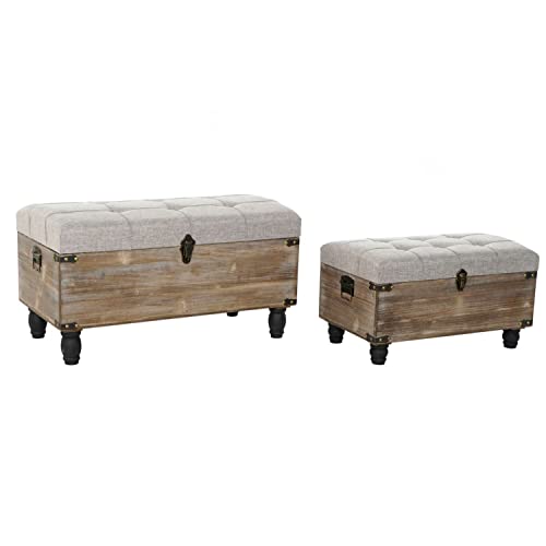 DKD Home Decor Bank, Polyester-Holz, Estándar von DKD Home Decor