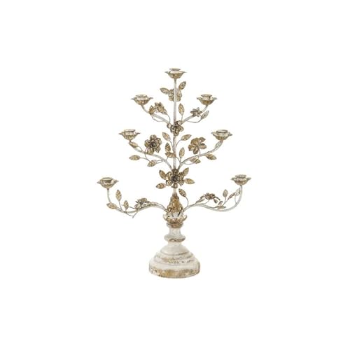 DKD Home Decor Beige Metall Holz Blumen (62 * 21 * 82 cm) (Referenz: S3026380) von DKD Home Decor