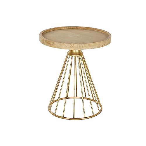 DKD Home Decor Fichte Beistelltisch, Farbe: Mehrfarbig, Gold, Standard von DKD Home Decor