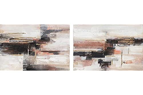 DKD Home Decor Bild Abstrakt (90 x 2,4 x 90 cm) (2 Stück) von DKD Home Decor