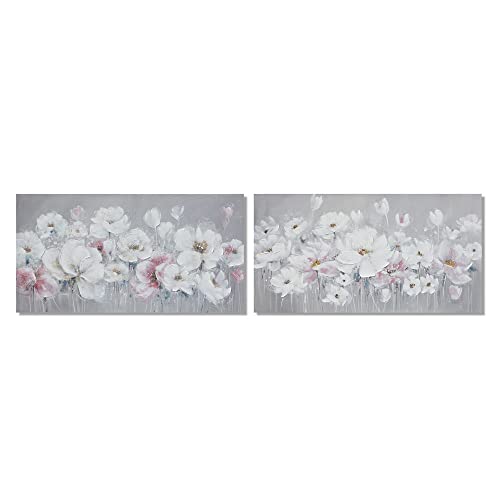 DKD Home Decor Bild Kiefer Blumen Leinwand (2 Stück) (140 x 2,8 x 70 cm) von DKD Home Decor