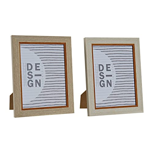 DKD Home Decor Bilderrahmen aus Polystyrol (2 Stück) (19 x 1,5 x 24 cm) von DKD Home Decor