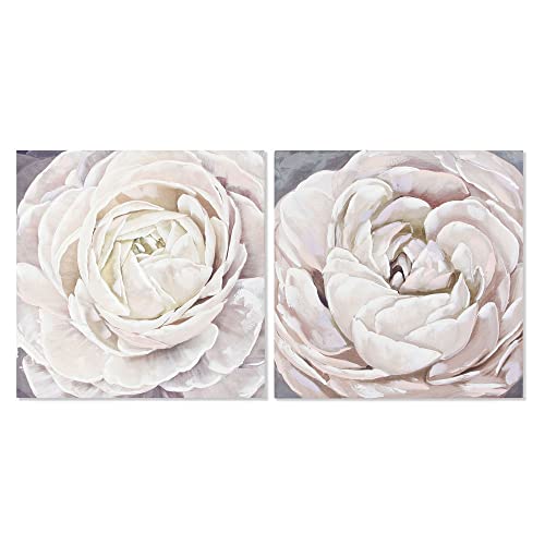 DKD Home Decor Blume (2 Stück) (80 x 3 x 80 cm) (Referenz: S3013604) von DKD Home Decor