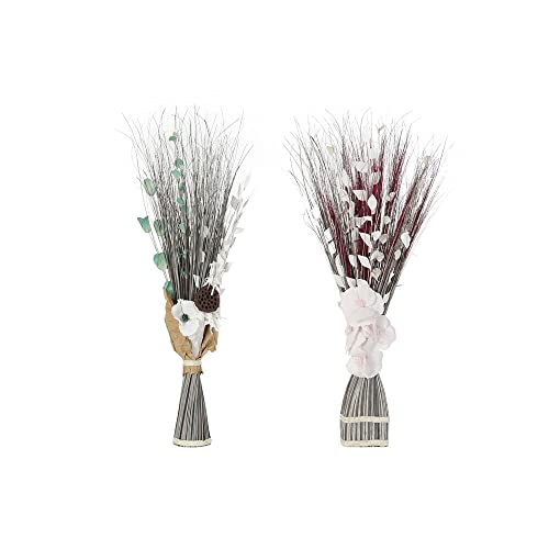 DKD Home Decor Blumenstrauß Kokosfaser (2 Stück) (35 x 20 x 100 cm) (Referenz: S3020078) von DKD Home Decor