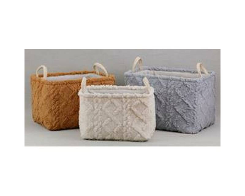 DKD Home Decor Dekoobjekt Dkd home decor Korb-Set DKD Home Decor Polyester 42 x 32 x 27 cm von DKD Home Decor