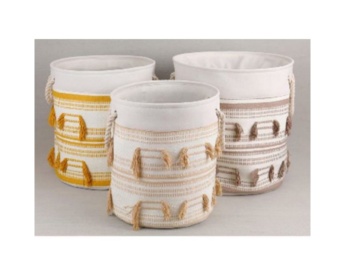 DKD Home Decor Dekoobjekt Dkd home decor Korb-Set DKD Home Decor Polyester Baumwolle Randbereich DKD Home Decor Dekoobjekt Dkd home decor Korb-Set DKD Home Decor Polyester Baumwolle Randbereich von DKD Home Decor