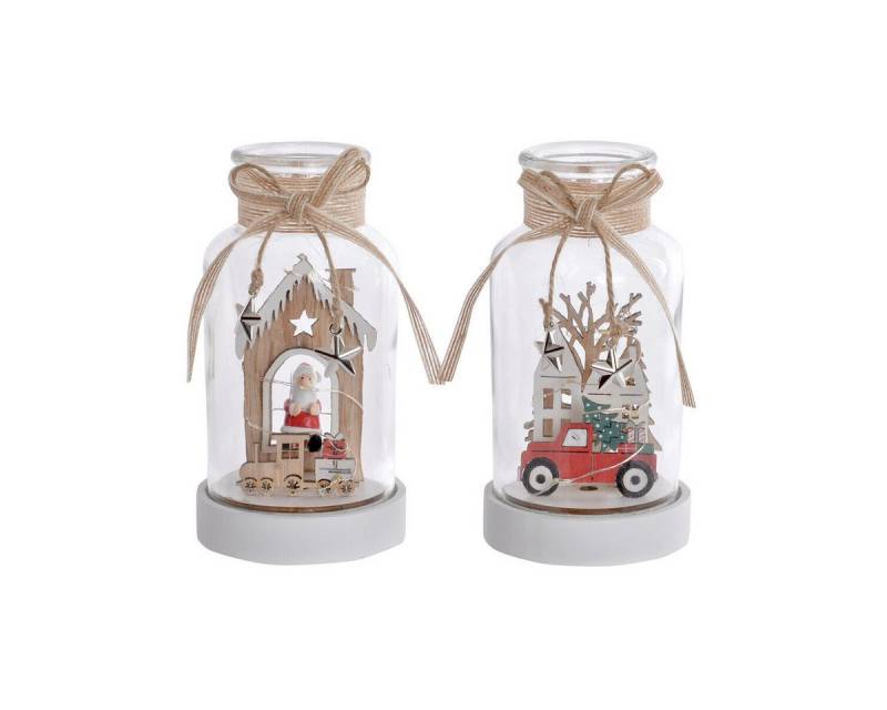 DKD Home Decor Dekoobjekt Weihnachtsdekoration Baumschmuck Hängedekoration mit Licht 2 Stück 9 x DKD Home Decor Dekoobjekt Weihnachtsdekoration Baumschmuck Hängedekoration mit Licht 2 Stück 9 x von DKD Home Decor