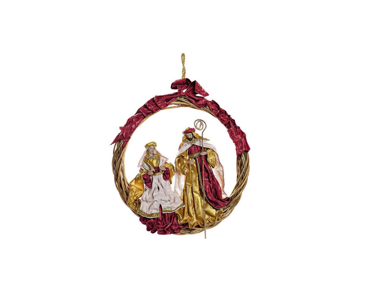 DKD Home Decor Dekoobjekt Weihnachtskranz Türkranz Wanddekoration Weihnachtsdekoration 30 x 5 x von DKD Home Decor