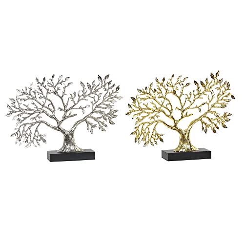 DKD Home Decor Dekorative Figur Harz Baum (2 Stück) (29 x 5,5 x 21 cm) (Referenz: S3019465) von DKD Home Decor