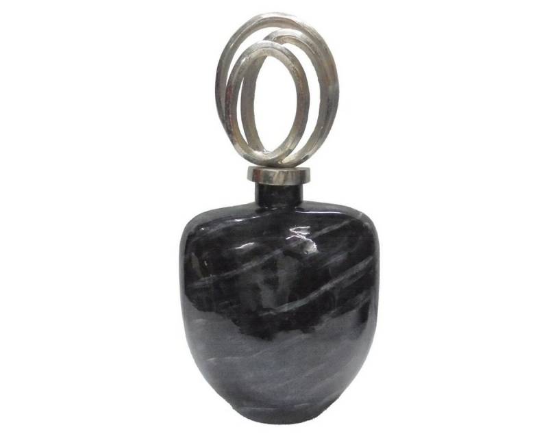DKD Home Decor Dekovase Dkd home decor Vase DKD Home Decor Glas Silberfarben Schwarz Aluminium von DKD Home Decor