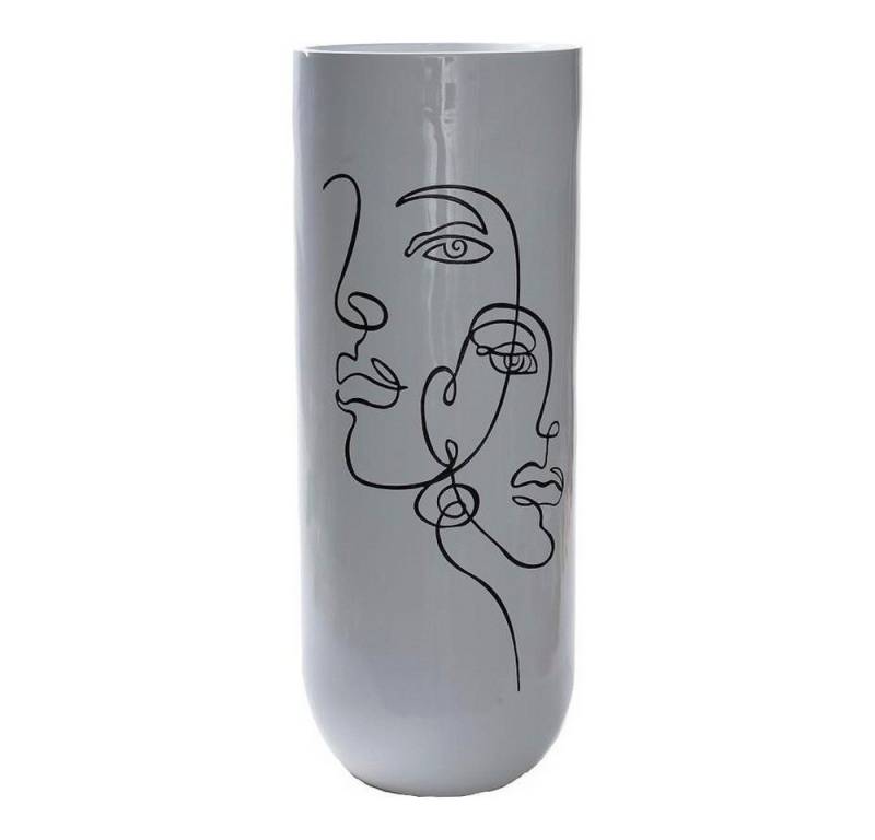 DKD Home Decor Dekovase Vase DKD Home Decor abstrakt Weiß Harz Moderne 35 x 35 x 90 cm von DKD Home Decor