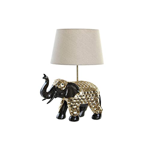 DKD Home Decor Elefante Beige Gold Polycarbonat Harz (41 x 36 x 53 cm) (Referenz: S3021004) von DKD Home Decor