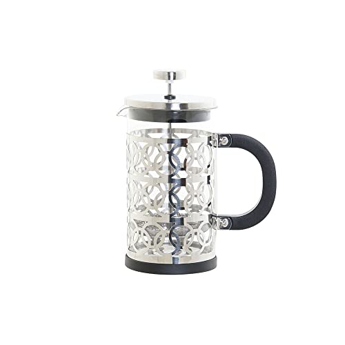 DKD Home Decor Kaffeemaschine, Edelstahl, silberfarben, Borosilikatglas, 600 ml von DKD Home Decor