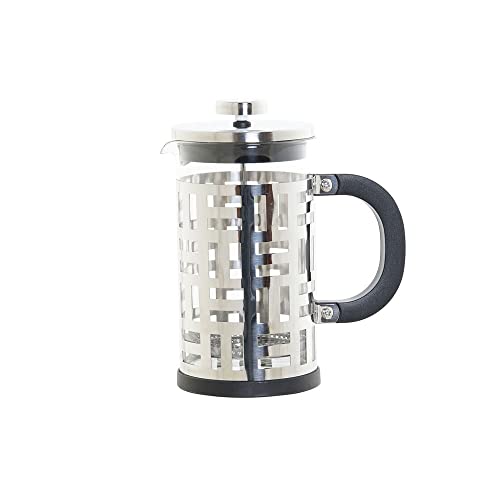 DKD Home Decor Kaffeemaschine, Edelstahl, silberfarben, Borosilikatglas, 600 ml von DKD Home Decor