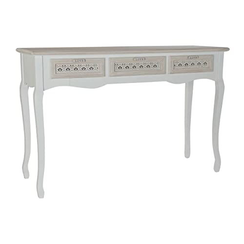 DKD Home Decor Konsole, Weiss/opulenter Garten, Estándar von DKD Home Decor