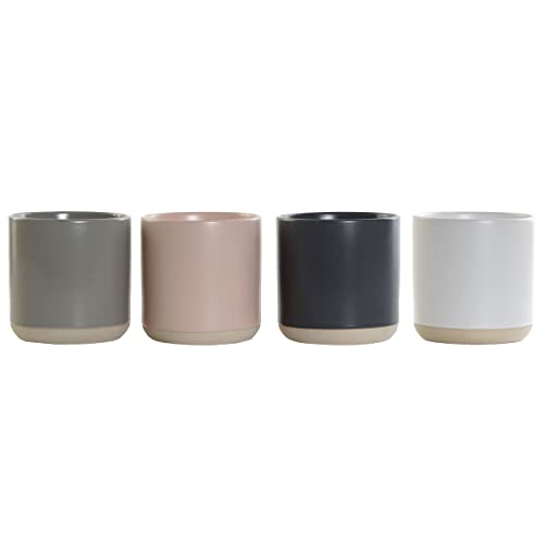 DKD Home Decor Tasse, steinzeug, Grau, Rosa, Estándar von DKD Home Decor