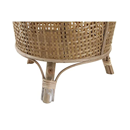 DKD Home Decor Natural Rattan (28 x 28 x 36 cm) (2 Stück) (35 x 35 x 44 cm) (Referenz: S3023948) von DKD Home Decor