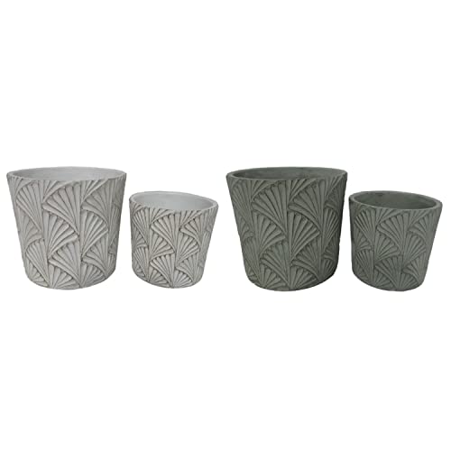 DKD Home Decor Pflanzkübel-Set, Zement, Estándar DKD Home Decor Pflanzkübel-Set, Zement, Estándar von DKD Home Decor
