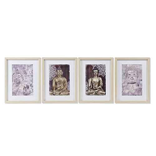 DKD Home Decor Polystyrol Buddha (4-teilig) (35 x 2,5 x 45 cm) (Referenz: S3018186) von DKD Home Decor
