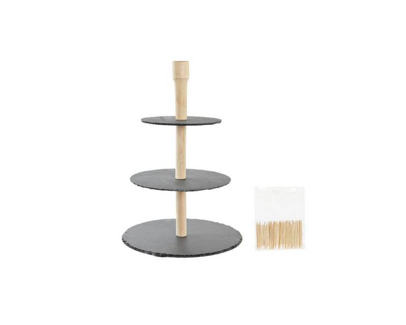 DKD Home Decor Servier-Set Dkd home decor Tablett für Snacks DKD Home Decor 3-stöckige Abstützung DKD Home Decor Servier-Set Dkd home decor Tablett für Snacks DKD Home Decor 3-stöckige Abstützung von DKD Home Decor