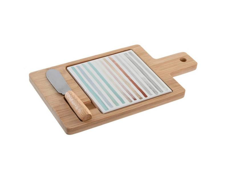 DKD Home Decor Servier-Set Dkd home decor Tablett für Snacks DKD Home Decor Bambus Steingut 3-tei DKD Home Decor Servier-Set Dkd home decor Tablett für Snacks DKD Home Decor Bambus Steingut 3-tei von DKD Home Decor