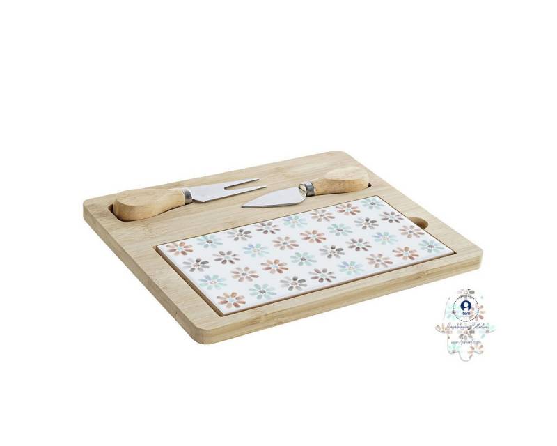 DKD Home Decor Servier-Set Tablett für Snacks DKD Home Decor 4-teilig Bambus Steingut 24,5 x 20 x DKD Home Decor Servier-Set Tablett für Snacks DKD Home Decor 4-teilig Bambus Steingut 24,5 x 20 x von DKD Home Decor