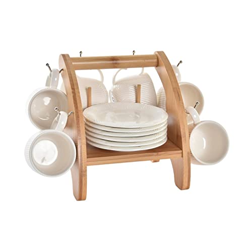 DKD Home Decor Set mit 6 Tassen mit Untertasse, Estándar von DKD Home Decor