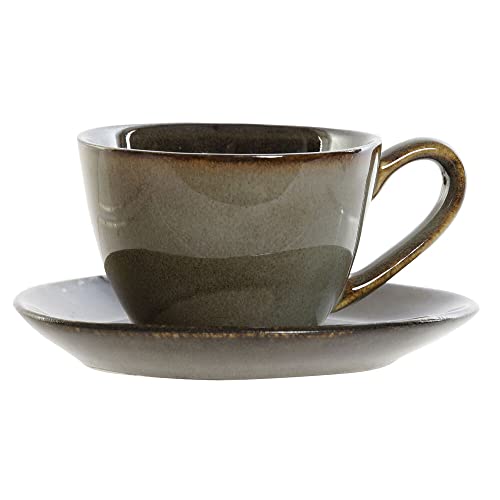 DKD Home Decor Tasse mit Untertasse (2 Stück) (Referenz: S3026022) von DKD Home Decor