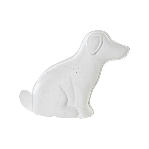 DKD Home Decor Tischleuchte weiß Porzellan LED Hund (25 x 10 x 19 cm) von DKD Home Decor