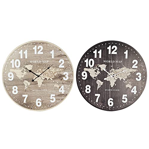 DKD Home Decor Uhr, Schwarz, Standard von DKD Home Decor