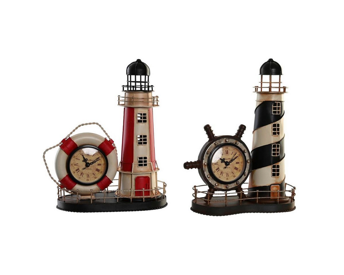 DKD Home Decor Uhr Tischuhr Rot Schwarz Metall Vintage Leuchtturm 255 x 14 x 325 cm 2 DKD Home Decor Uhr Tischuhr Rot Schwarz Metall Vintage Leuchtturm 255 x 14 x 325 cm 2 von DKD Home Decor