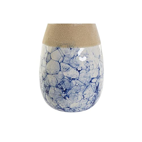 DKD Home Decor Vase Brand Porzellan Beige Modern Blau (11,8 x 11,8 x 25,7 cm) (Referenz: S3020539) von DKD Home Decor