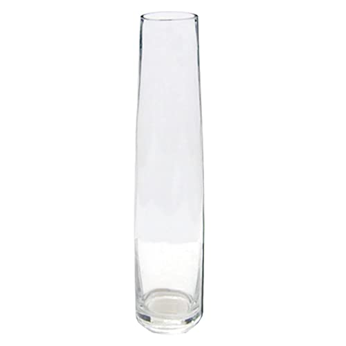 DKD Home Decor Vase aus Glas, transparent, 13 x 13 x 60 cm von DKD Home Decor