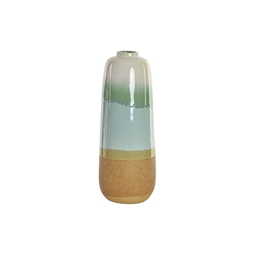 DKD Home Decor Vase aus Keramik, modernes Grün, 15 x 15 x 41 cm von DKD Home Decor