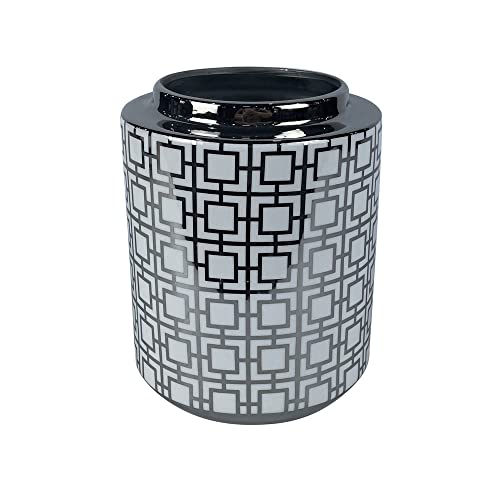 DKD Home Decor Vase aus Porzellan, Orientalisch, 15 x 15 x 19 cm von DKD Home Decor