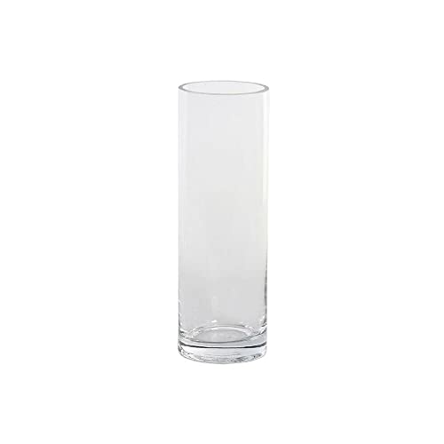 DKD Home Decor Vase aus transparentem Glas (8 cm) (8 x 8 x 24 cm) von DKD Home Decor