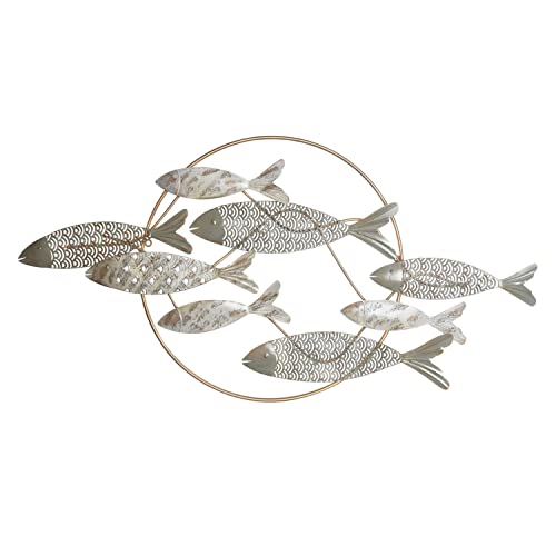 DKD Home Decor Gold Metal Fisch Wanddeko (130 x 6 x 68 cm) DKD Home Decor Gold Metal Fisch Wanddeko (130 x 6 x 68 cm) von DKD Home Decor