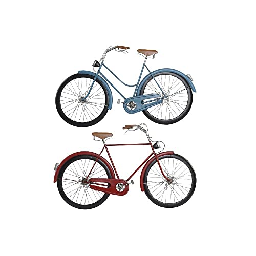 DKD Home Decor Fahrrad Wanddekoration Metall (2 Stück) (102 x 5 x 59 cm) von DKD Home Decor