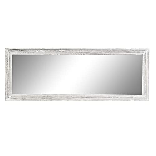 DKD Home Decor Wandspiegel aus weißem Glas, MDF (160 x 2,5 x 60 cm) (Referenz: S3019141) von DKD Home Decor