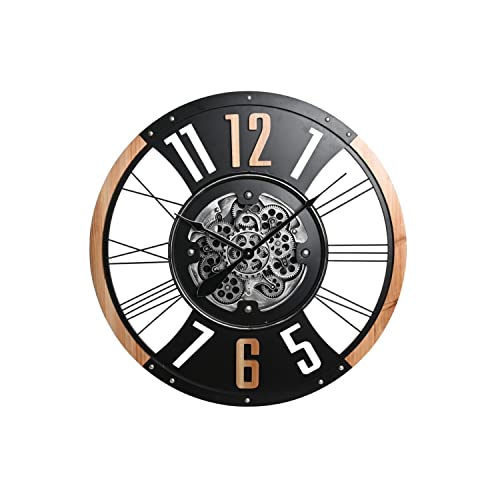 DKD Home Decor Wanduhr, Schwarz/Weiß, Estándar von DKD Home Decor