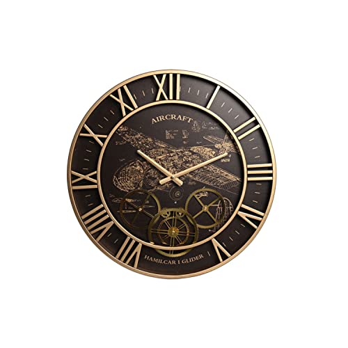 DKD Home Decor Wanduhr, Gold, Braun, Estándar von DKD Home Decor