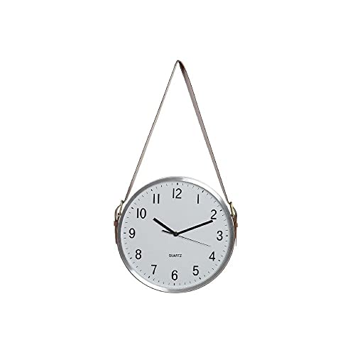 DKD Home Decor Wanduhr Aluminium Weiß Polyurethan (33 x 4 x 60 cm) von DKD Home Decor