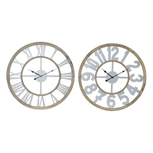 DKD Home Decor Wanduhr, Mehrfarbig, Estándar von DKD Home Decor