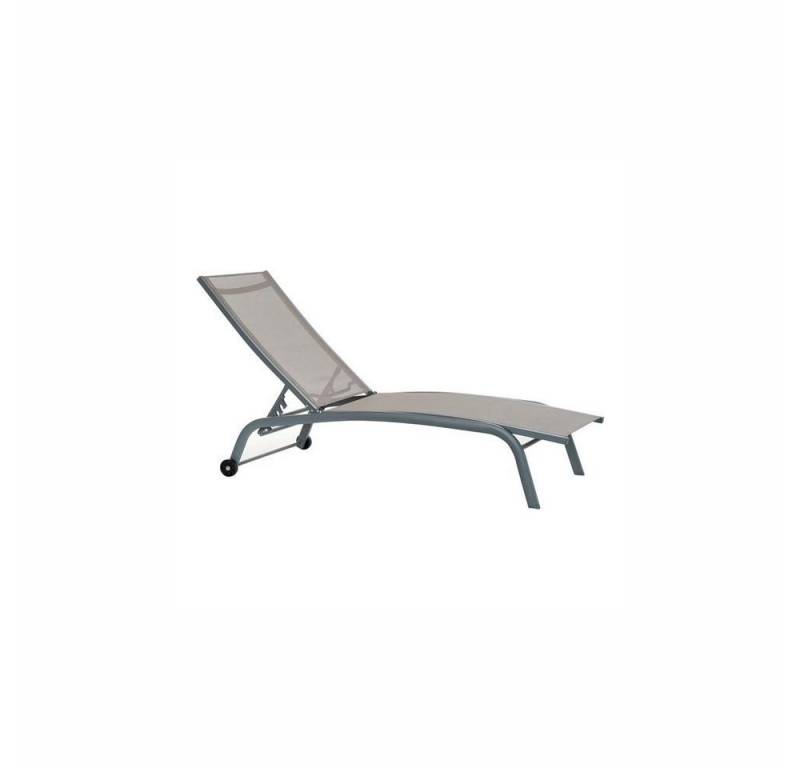 DKD Home Decor Gartenliege Dkd home decor Solseng DKD Home Decor Mit Rädern Grau PVC Aluminium 18 von DKD Home Decor
