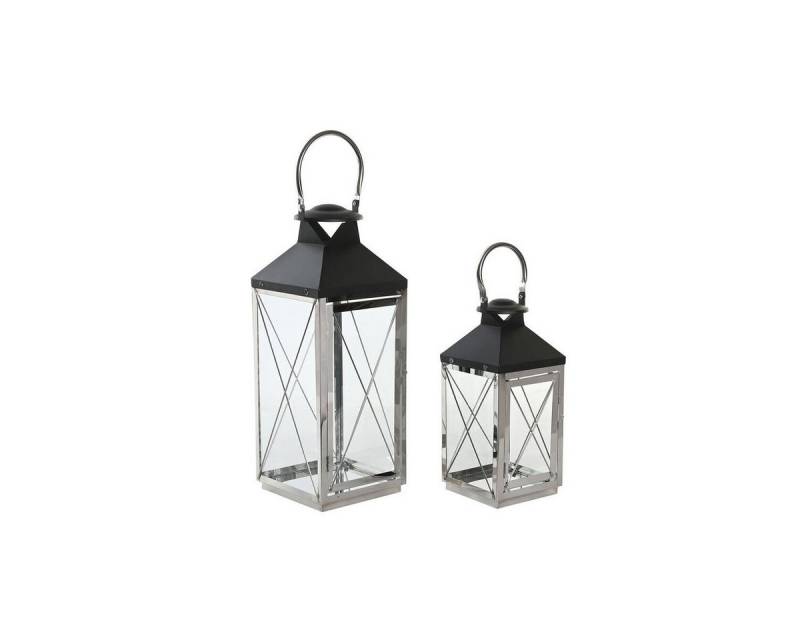 DKD Home Decor Windlicht Dkd home decor Straßenbeleuchtung DKD Home Decor Glas Schwarz Stahl 18 von DKD Home Decor