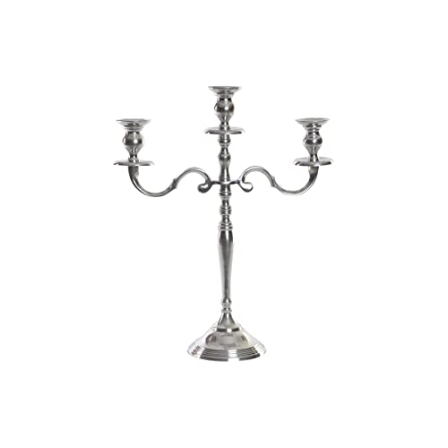 DKD Home Decor Kerzenleuchter, Metall, metallic Silver, Estándar von DKD Home Decor