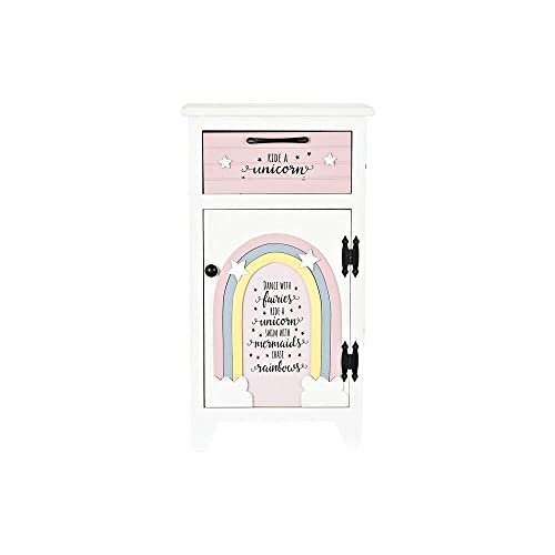 DKD Home Decor Nachttisch, Gelb, Weiß, Grau und Rosa, (40 x 29 x 73,5 cm) von DKD Home Decor